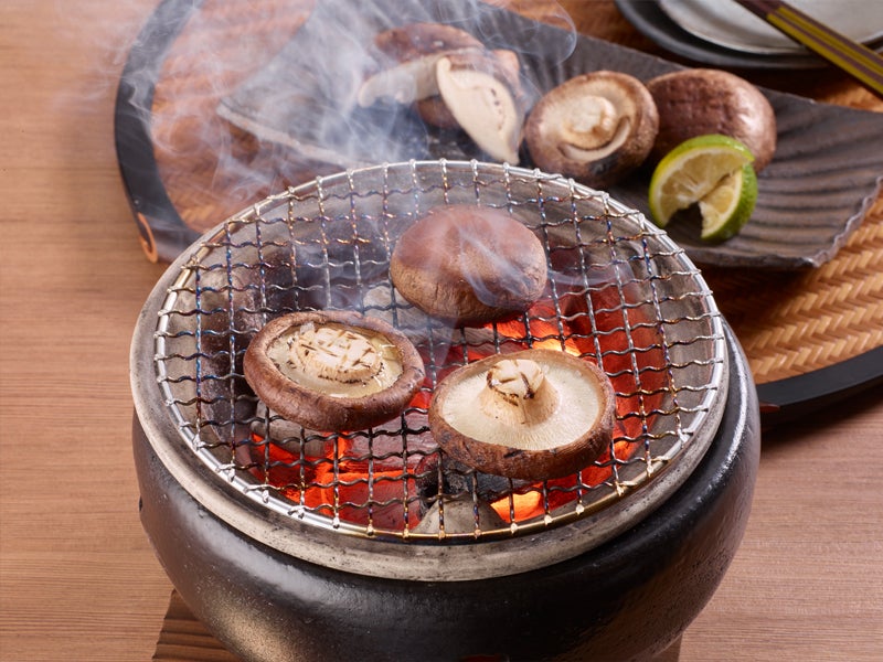 しいたけの炭火焼き